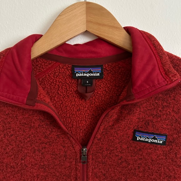 Patagonia Better Sweater half zip size small sumac red - Picture 4 of 8
